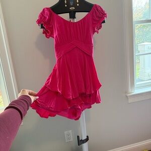 Altar'd State Vibrant Pink Romper